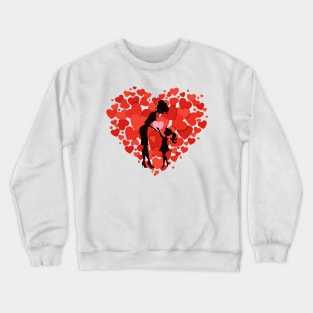 Happy Mother's Day Hearts Crewneck Sweatshirt